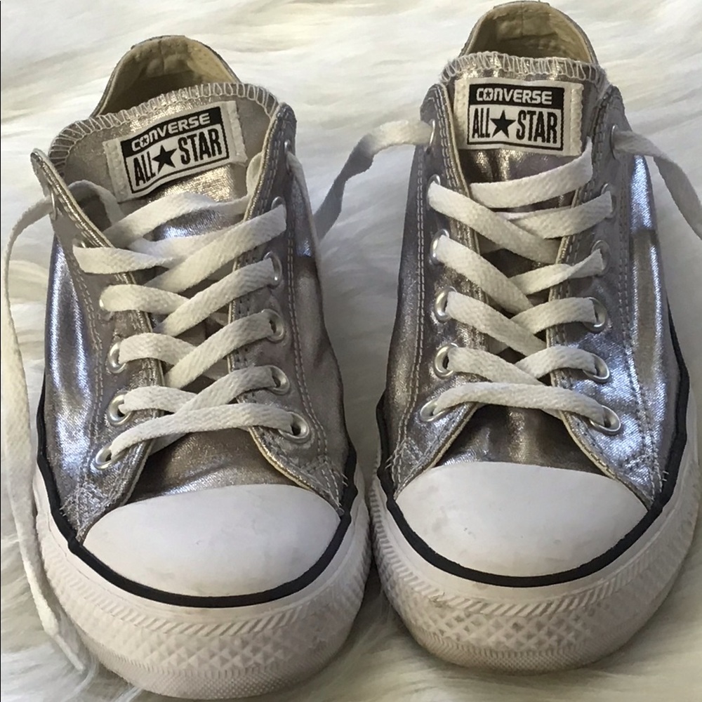 Silver Metallic CONVERSE CHUCK TAYLOR size 9